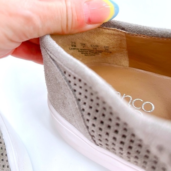 FRANCO SARTO NADINE SLIP-ON SNEAKER Gray  Suede size 9 M - Picture 6 of 15